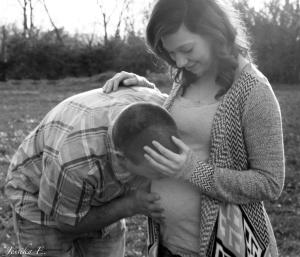  I had the opportunity of taking my friend's maternity photos. We managed to get out on one of the last warm days of fall and the sunset worked really well for the shoot.     My friend is a big fan of black and white photos, so I made extra copies for her.